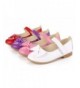 Flats Bow Mary Jane School Ballerina Flat Shoes (Toddler/Little Kid) - White - CH185OXAZ47 $28.45