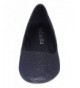 Flats Girls Solid Dress Ballet Flats Dance Shoes - Black Glitter - CB1844L04C5 $40.37
