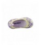 Flats Floral Glitter Ballet Flat - Purple - CM12N7WFX48 $27.28